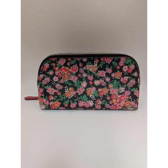 Coach Wallet Make Up Bag Key Chain In Posey Cluster Floral Print Coated Canvas - Picture 4 of 15